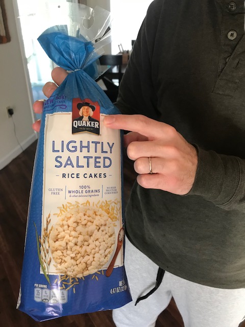 Quaker Rice Cake container